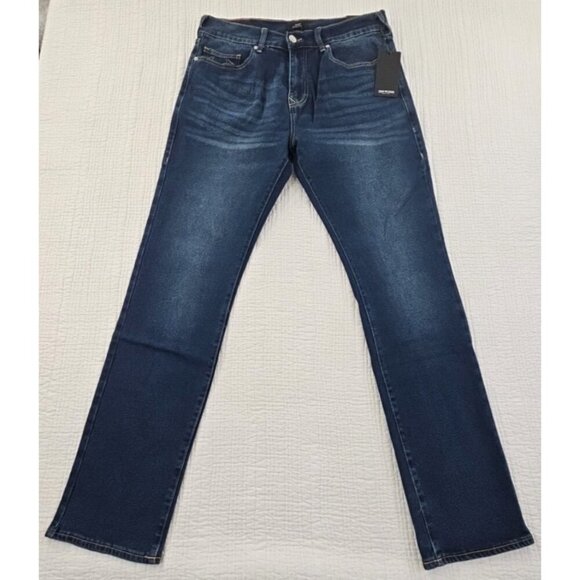 True Religion Ricky Jeans Men's 34 x 34 Relaxed Straight Blue Denim NWT Flap Pkt - Picture 1 of 16